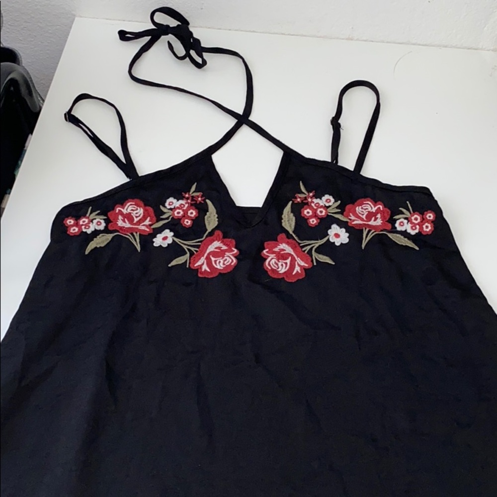 hollister halter floral top
